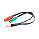 ADAPTADOR COOL DOBLE JACK 3.5MM AUX